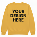 Yellow Sweatshirt Back with Design