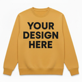Yellow Sweatshirt Front with Design