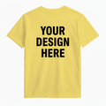 Yellow t-shirt with text